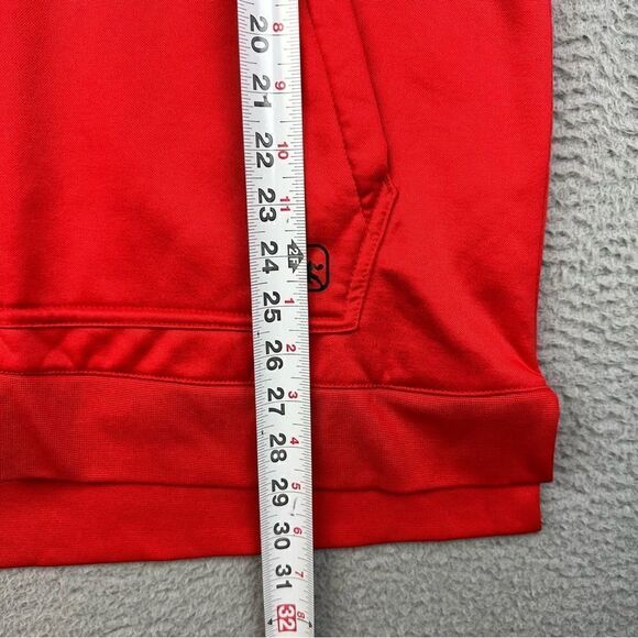 And 1 Hoodie Mens Large Red Pullover Sweater Side Zip Basketball Sports Casual - Picture 11 of 15